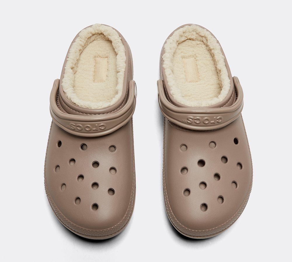 Crocs Classic Lined Clog Mushroom Bone Footasylum