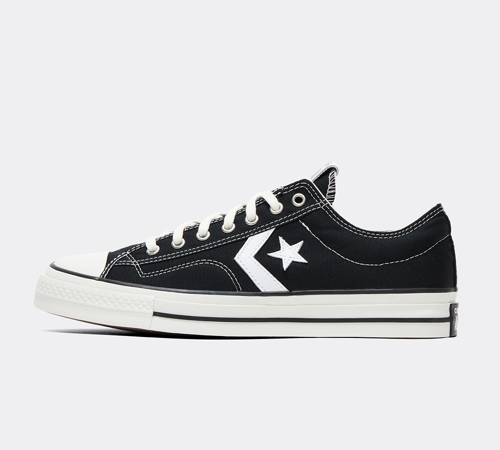 Converse Star Player 76 Trainer Black White Footasylum