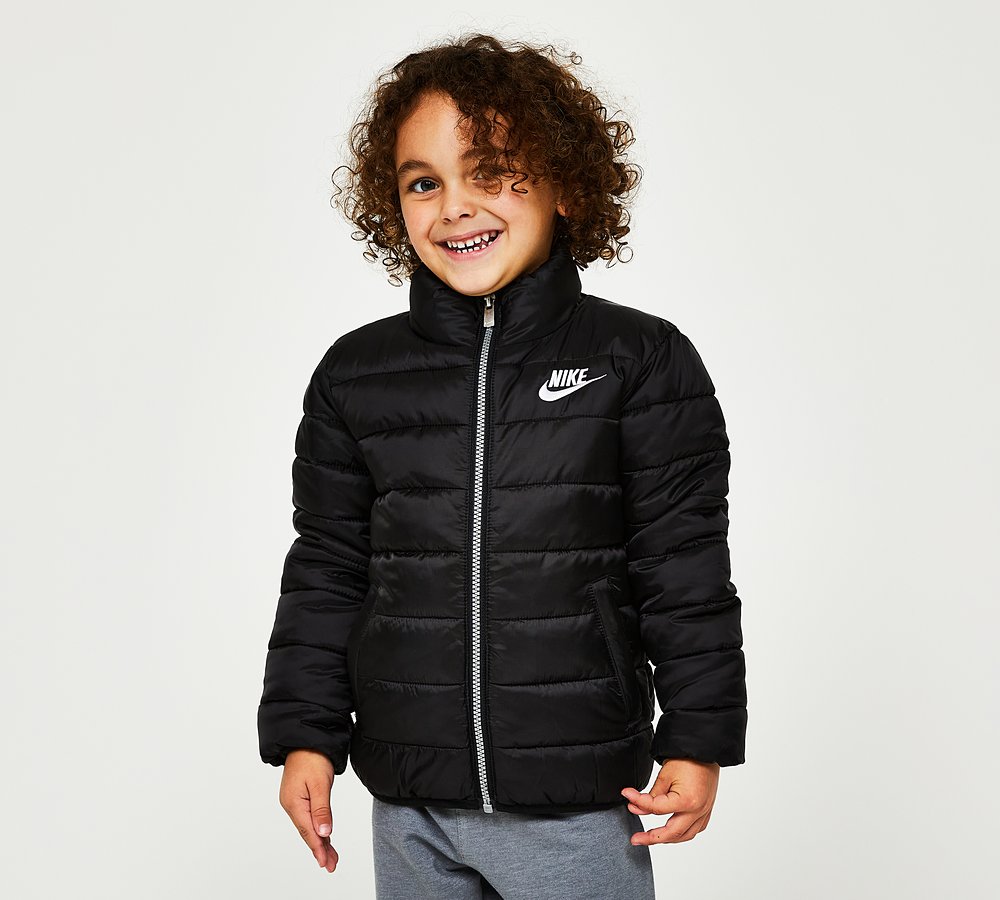 Nike Nursery Mid Weight Swoosh Down Puffer Jacket Black Footasylum