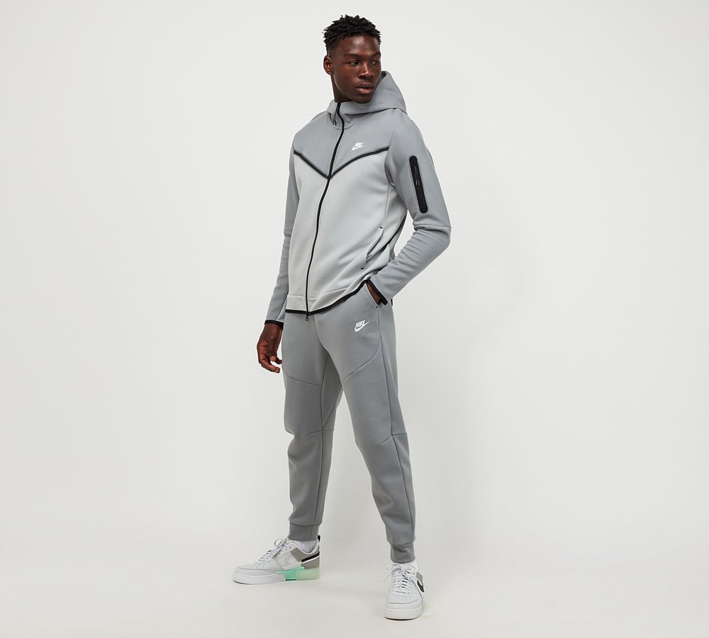 particle grey tech fleece hoodie