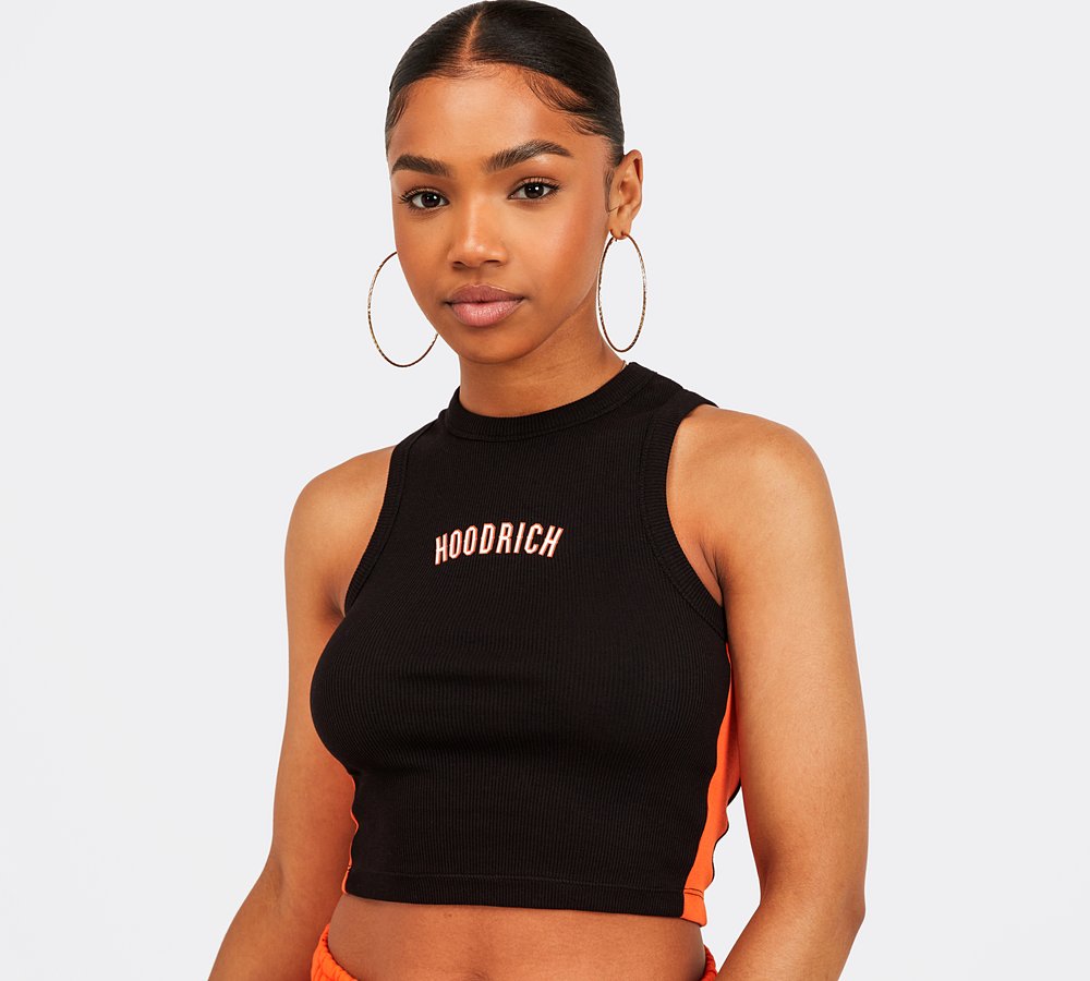 orange hoodrich top