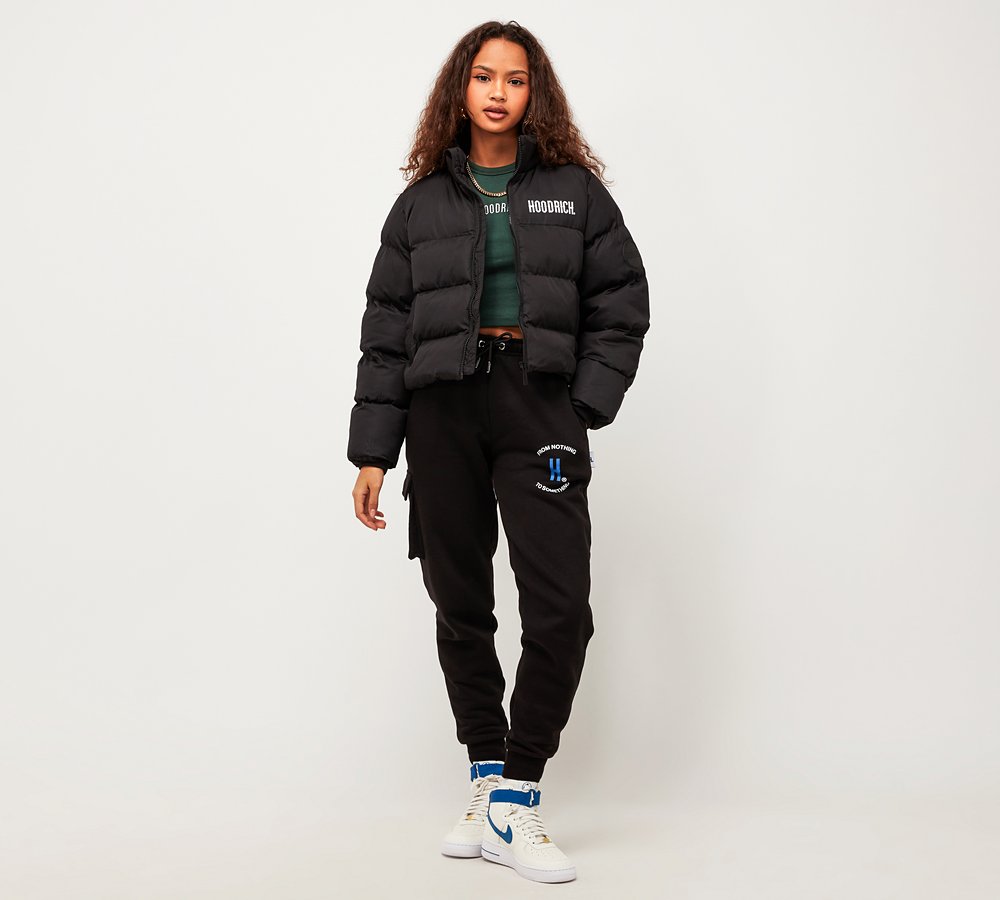Hoodrich Womens OG Stellar Puffer Jacket | Black / White | Footasylum