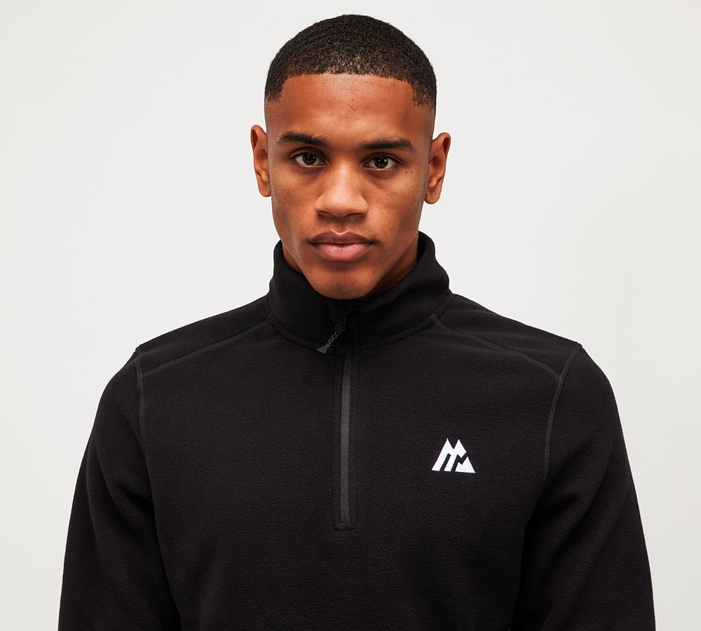 Black quarter zip fleece shop
