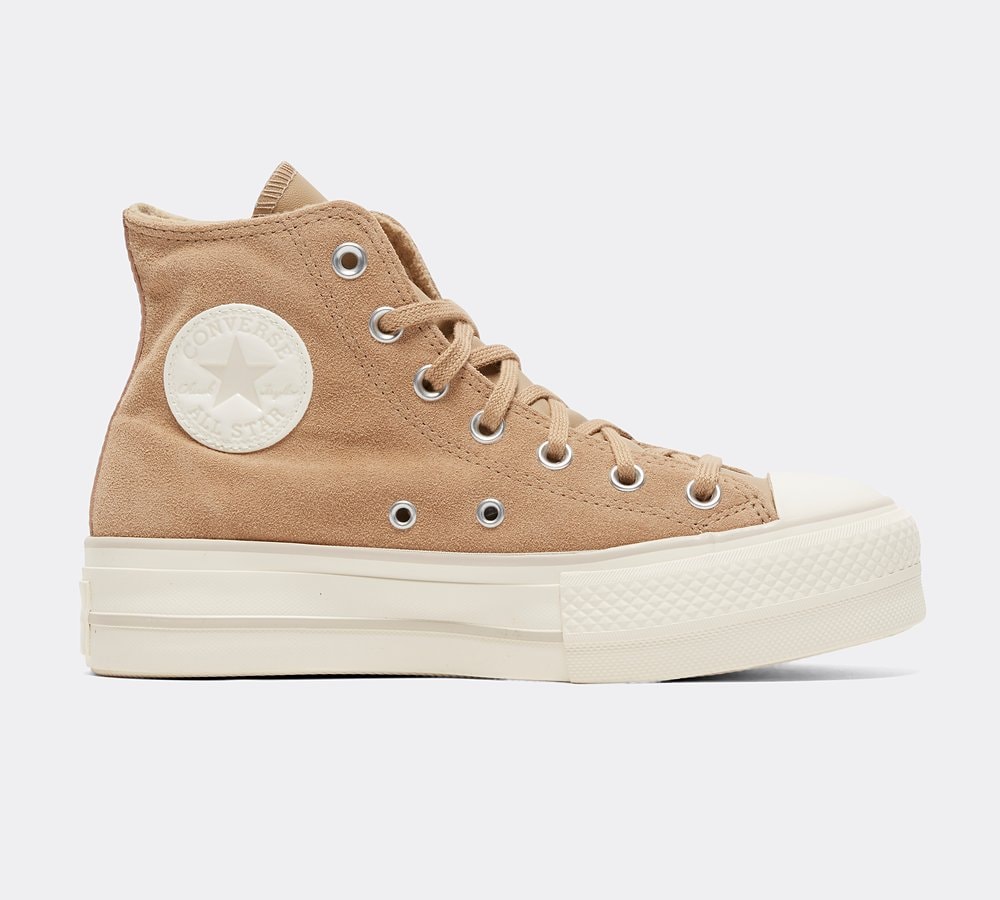 Converse desert tan discount side zip