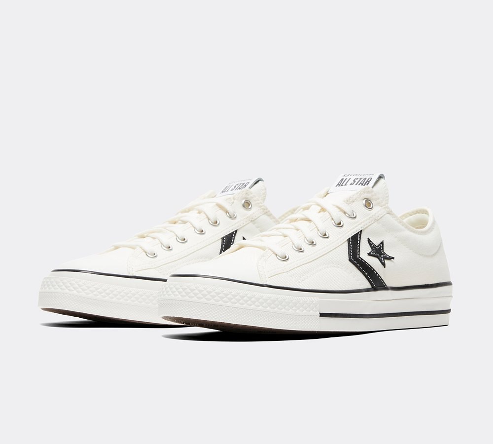 Converse Star Player 76 Trainer White Black Footasylum