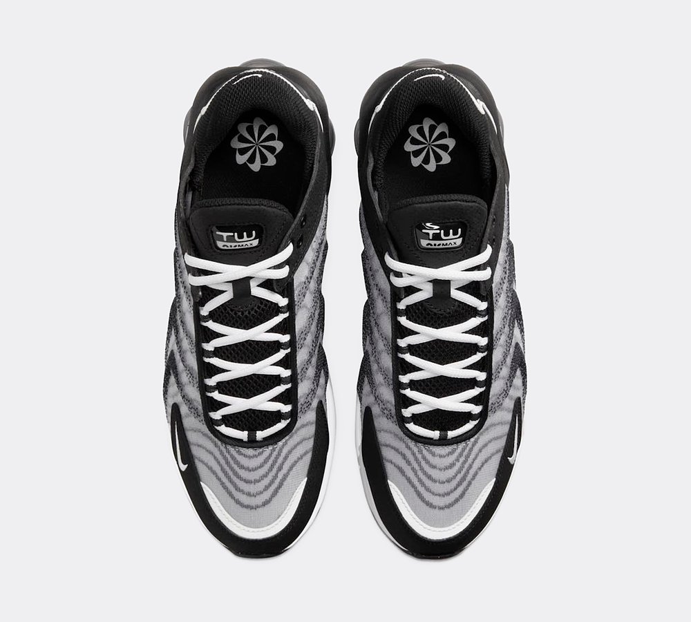 Nike Air Max TW Trainer Black White Wolf Grey Footasylum