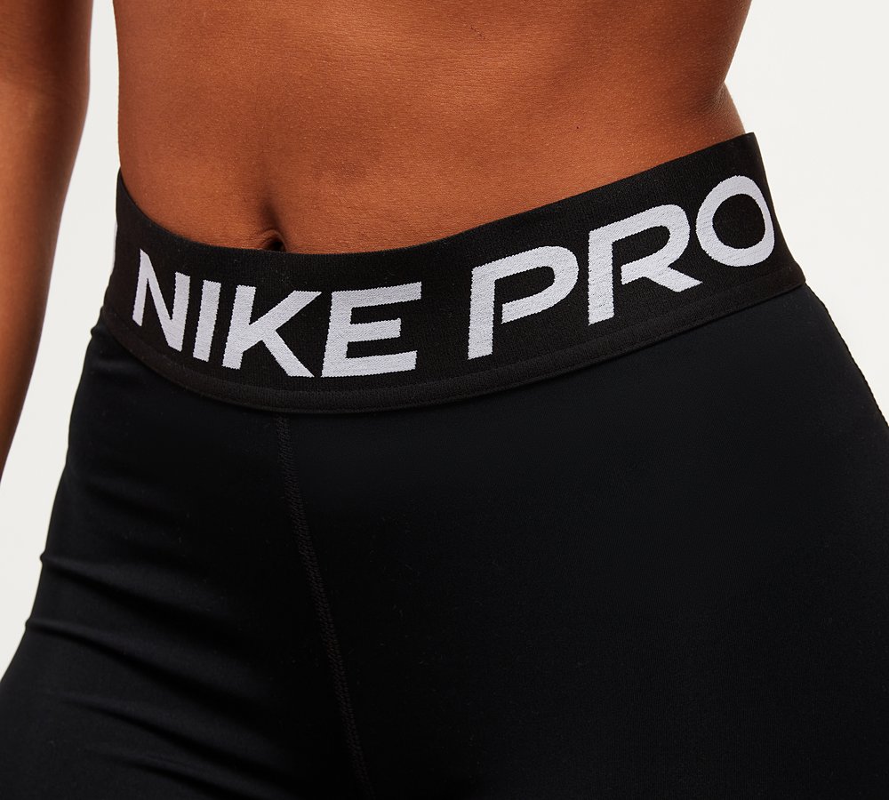 Nike Womens Pro Mid-Rise Legging, Black / White