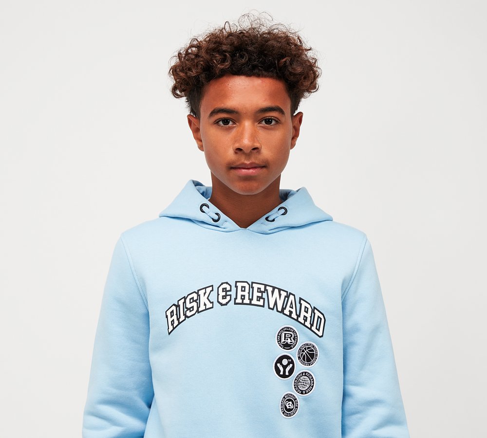 Balenciaga light blue best sale hoodie