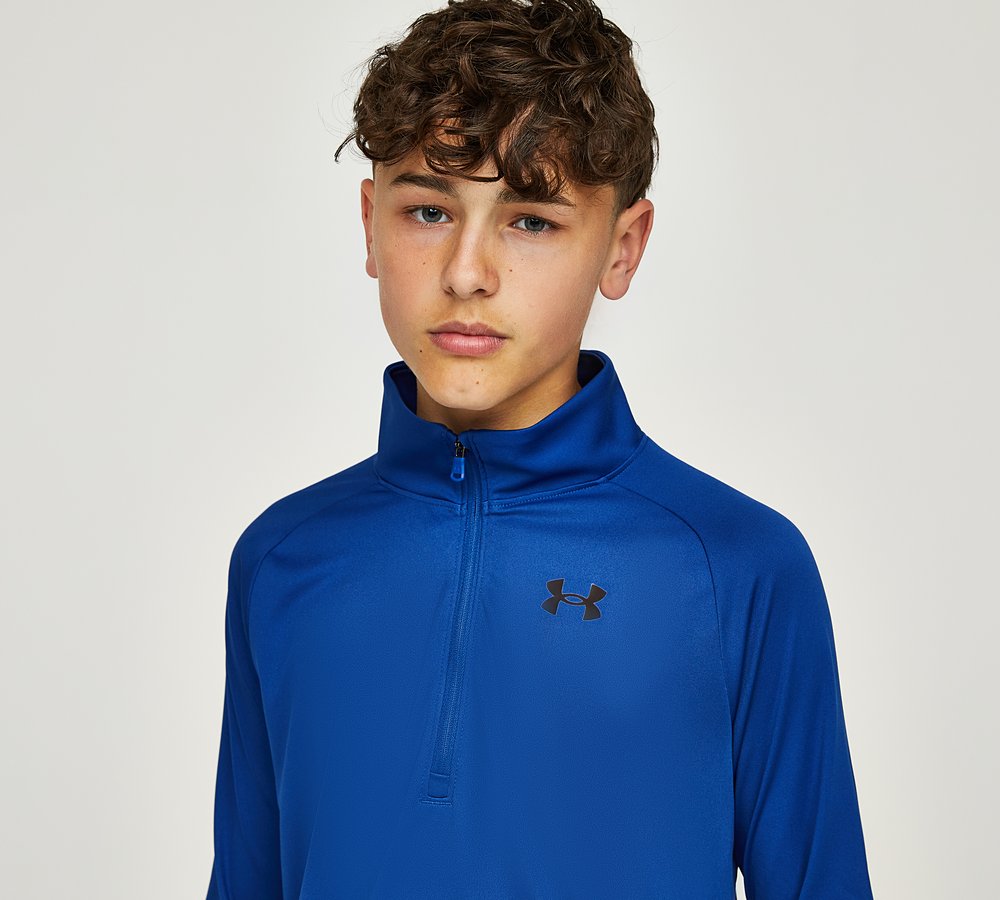 Under armour sales boys half zip
