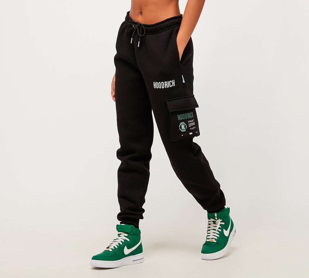 Hoodrich Womens OG Azure Fleece Cargo Pant | Black Hoodrich Womens OG Azure Fleece Cargo Pant | Black