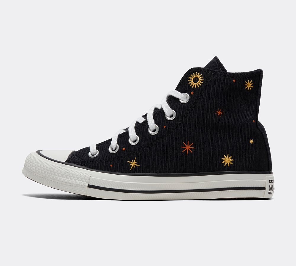 Black converse on sale footasylum