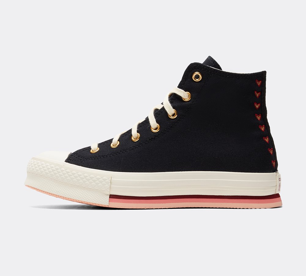 platform white converse junior