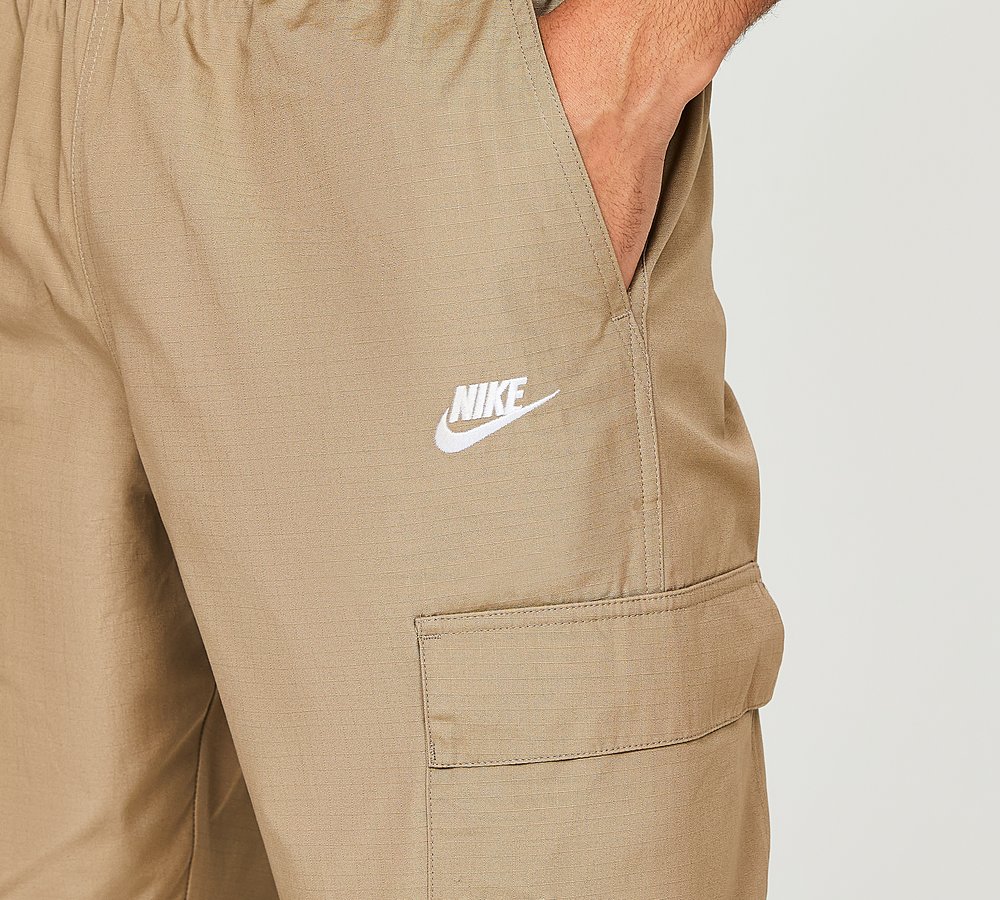 Nike cargo woven track pants beige cheap