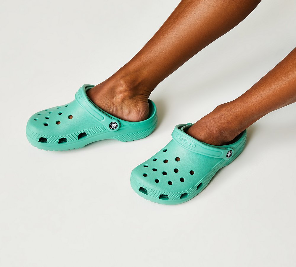 Crocs Womens Classic Clog Jade Stone Footasylum