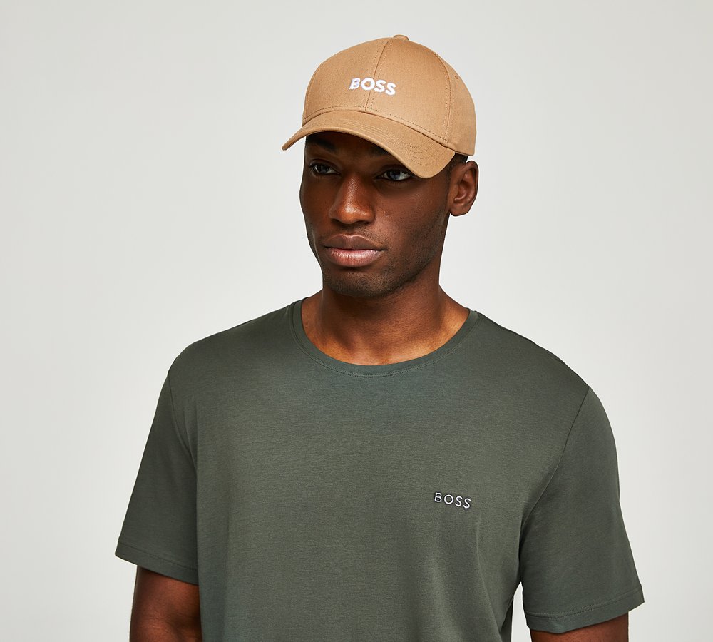 Baseball Beige Medium Cap | | BOSS Zed Footasylum