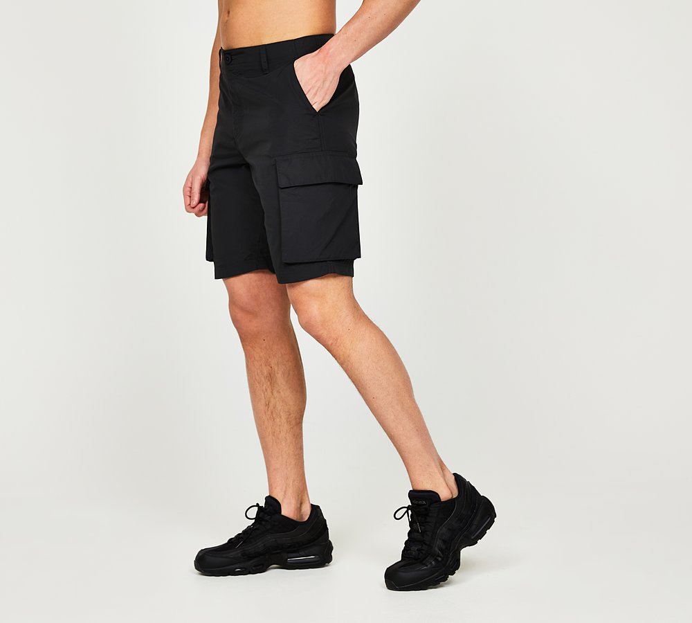 Mens black cargo shorts cheap