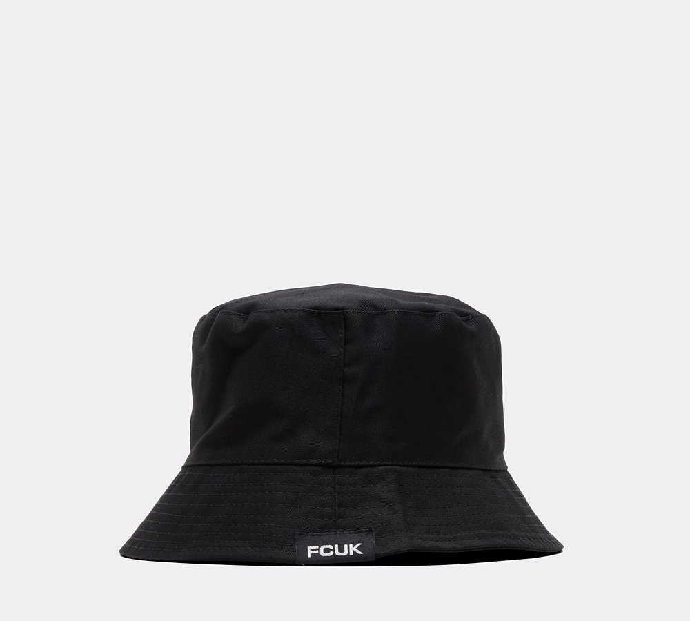 French Connection Bucket Hat Black Footasylum