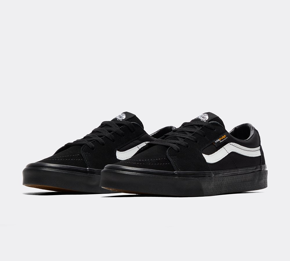 Vans SK8 Low Trainer Cordura Black Footasylum