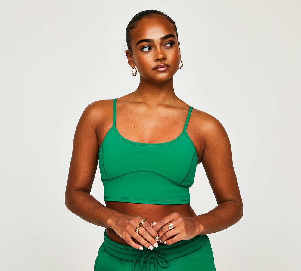 Nicce Womens Biske Bust Bralette Amazon Green Footasylum
