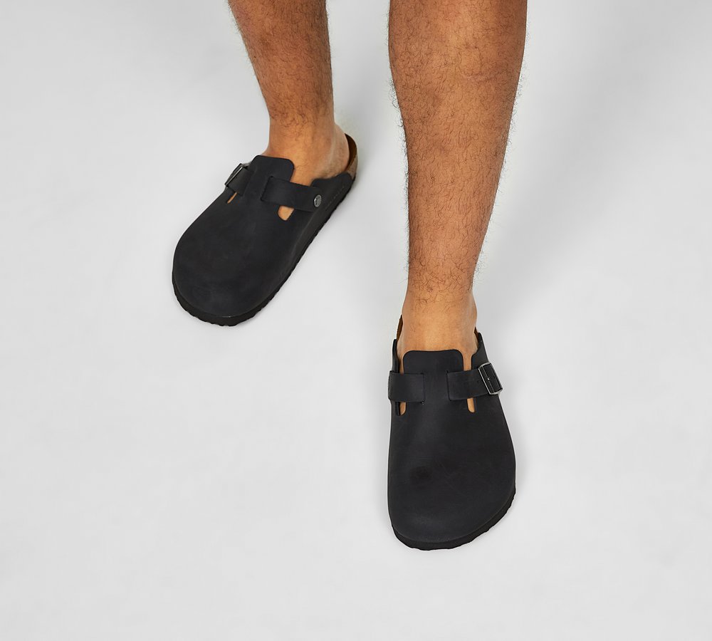 Birkenstock boston 2025 oiled leather black