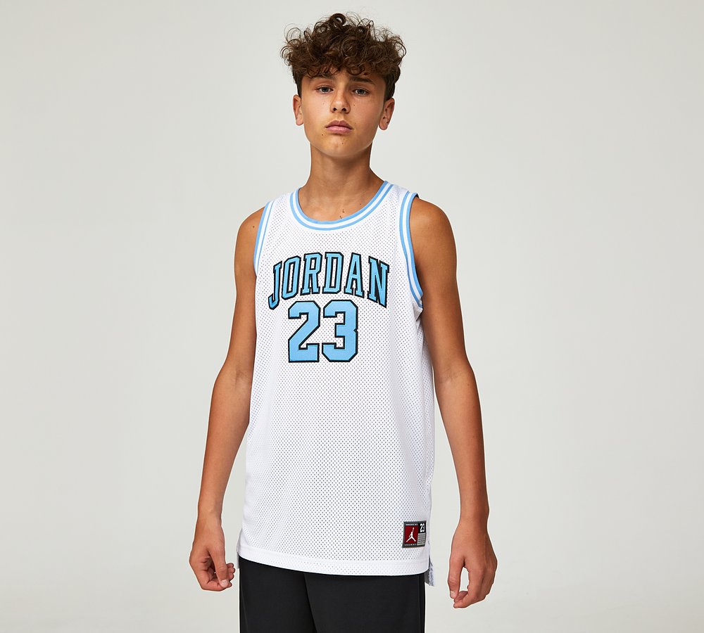 Jordan Junior 23 Jersey White University Blue Footasylum