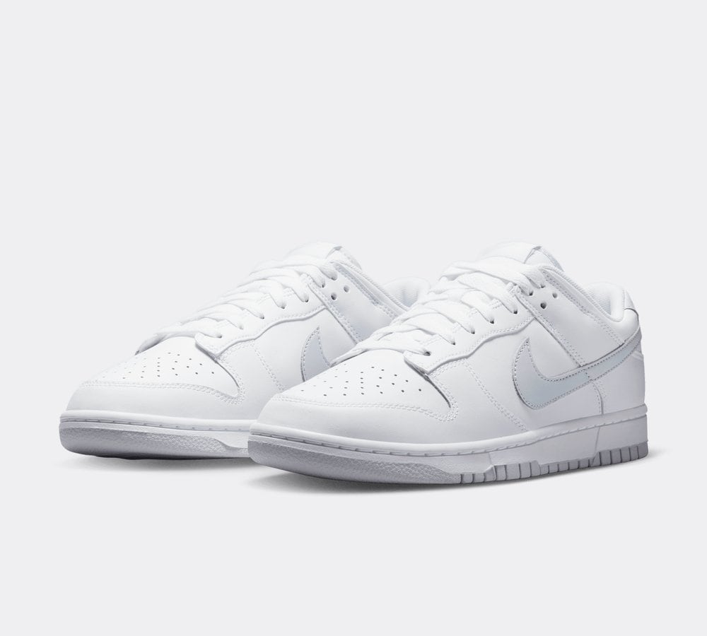 Nike Dunk Low Trainer White Pure Platinum White Footasylum
