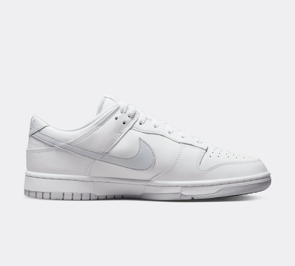 Nike Dunk Low Trainer White Pure Platinum White Footasylum