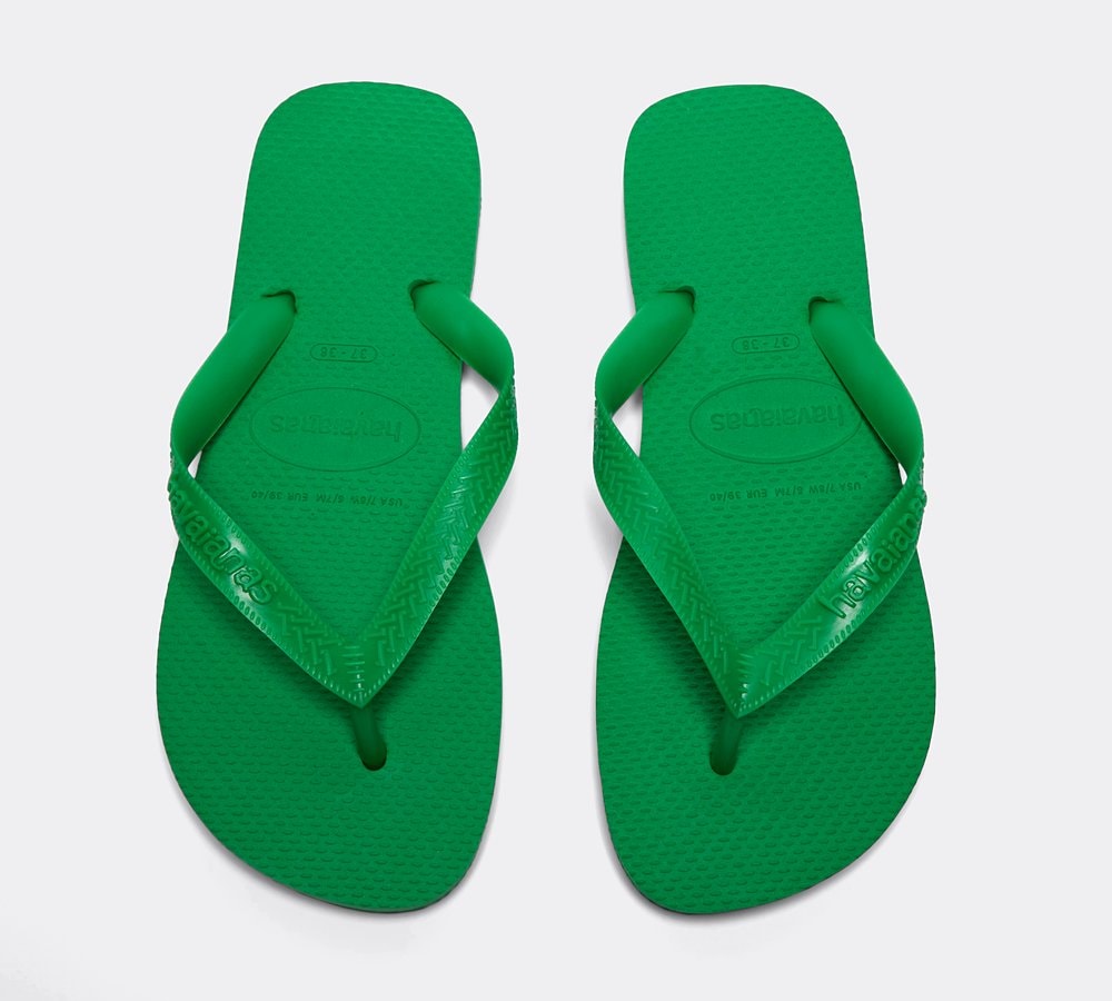Green havaianas flip flops 2025