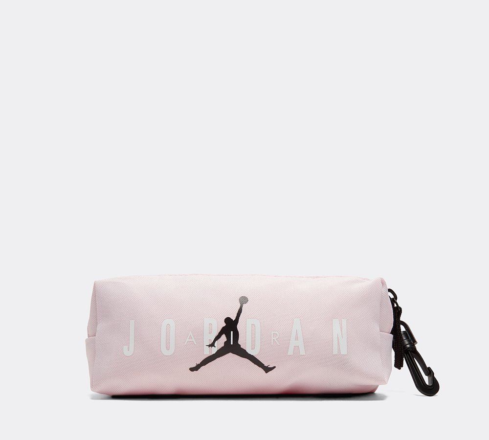 Jordan Air School Backpack and Pencil Case in Pink/Pink | Polyester