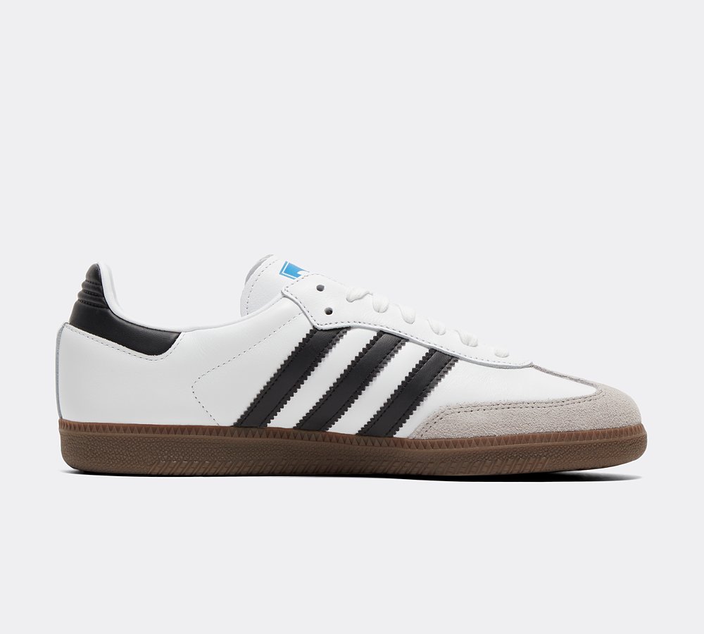 adidas Originals Samba OG Trainer Cloud White Core Black Clear Granite Footasylum
