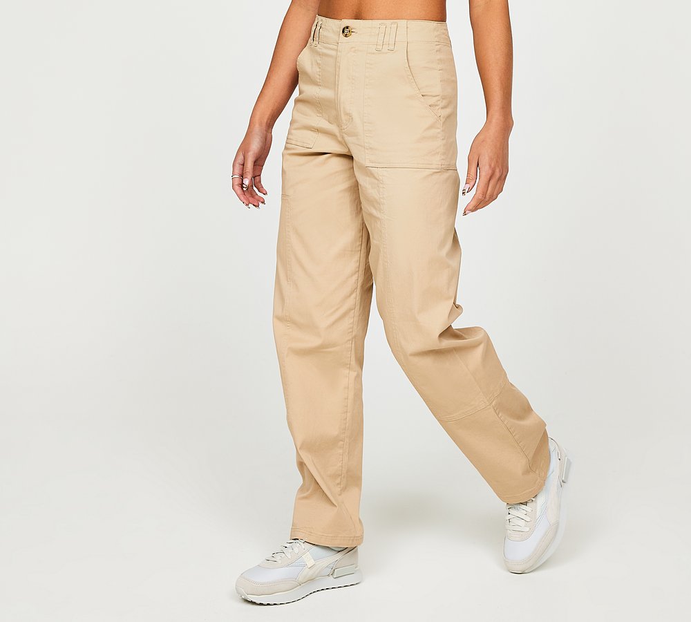 Womens khaki cargo work pants hotsell