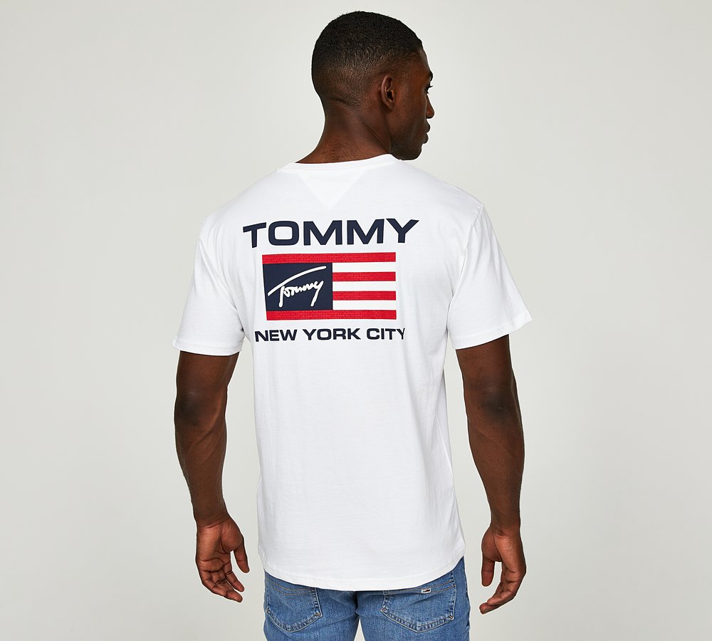 Tommy Athletic T-Shirt Flag | | White Footasylum Classic Jeans