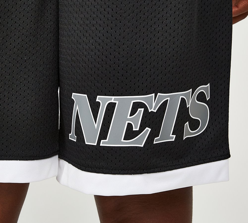 NBA Junior Brooklyn Nets Basketball Short Black White Footasylum