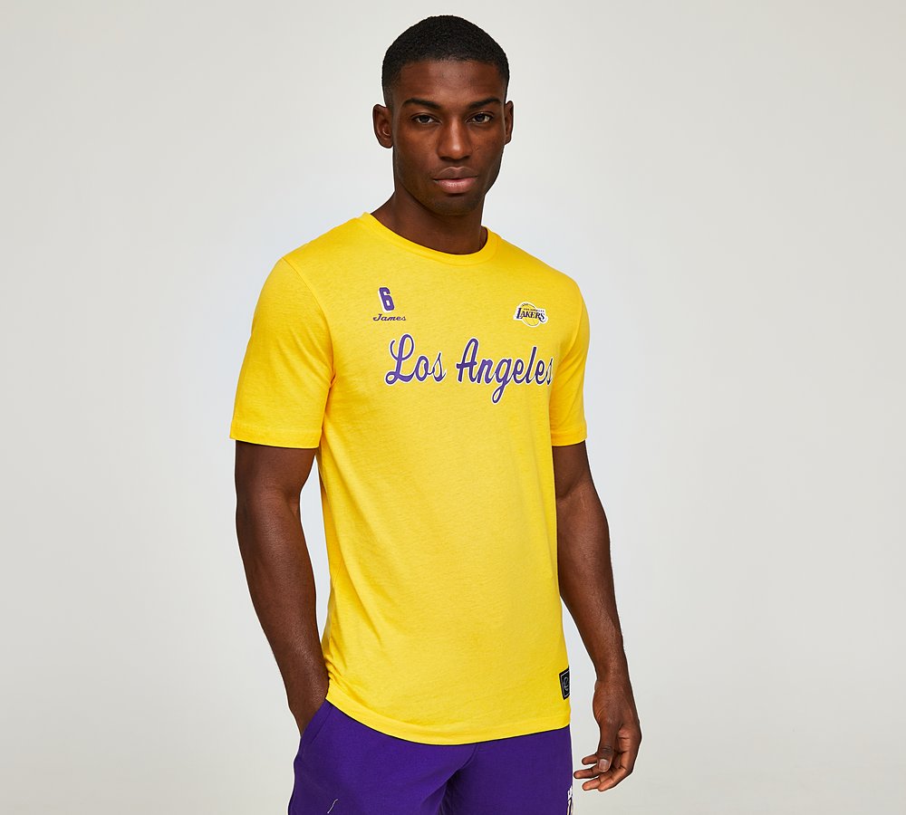 Lakers yellow shirt shop