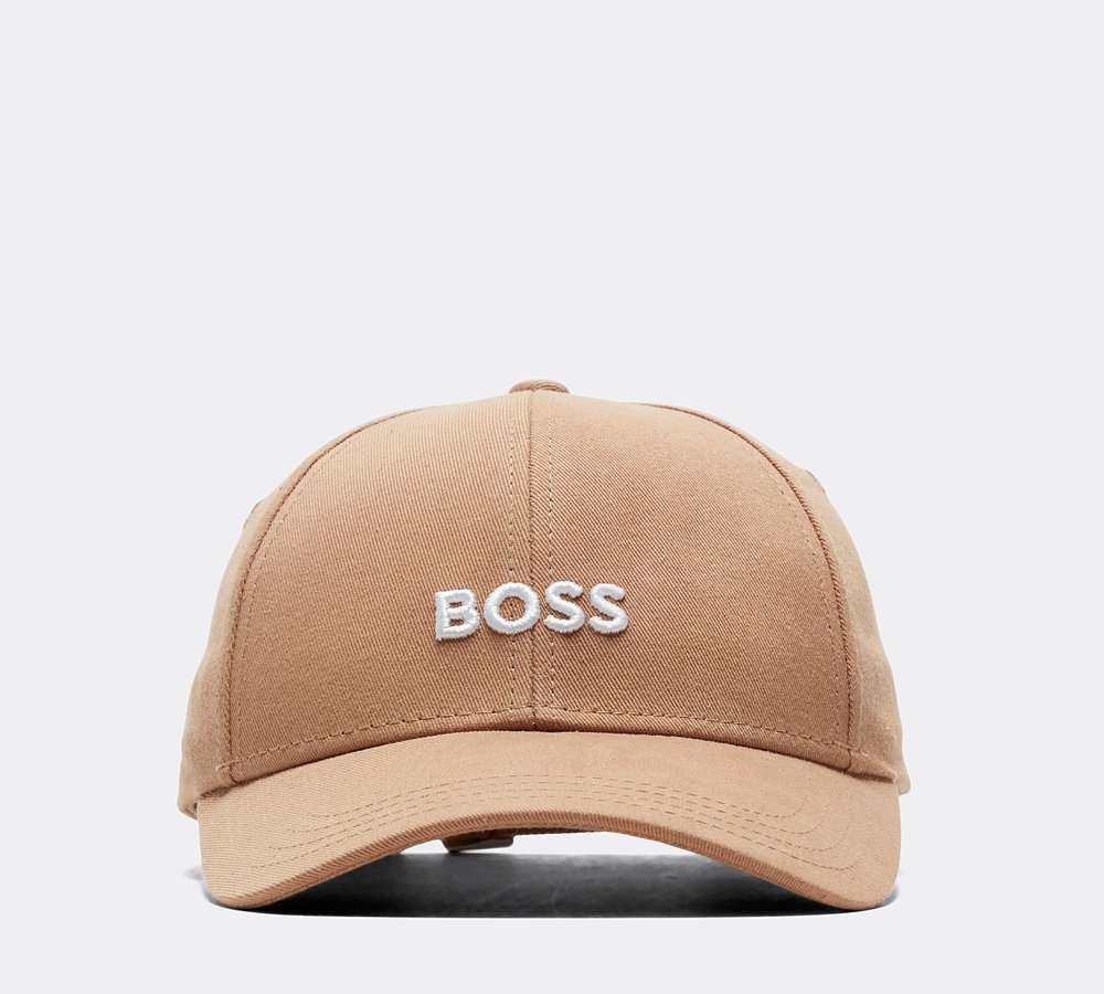 BOSS Zed Baseball Cap | Medium Beige / White | Footasylum