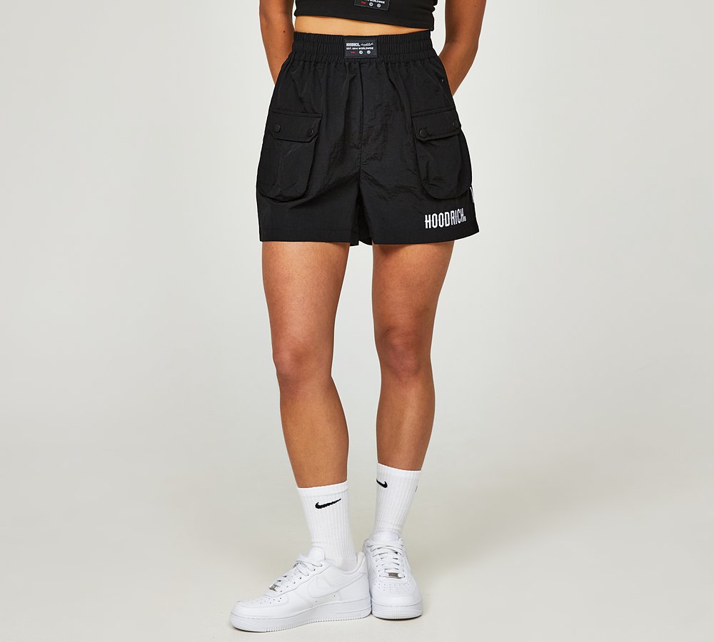 Womens Crate Crinkle Nylon Short