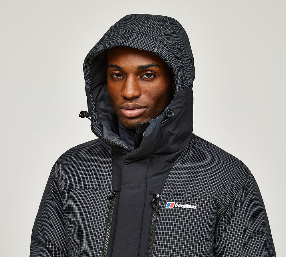 Berghaus Sabber Down Hooded Jacket | Jet Black | Footasylum