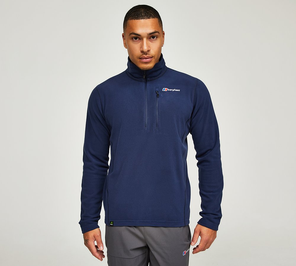 Berghaus Prism Half Zip Micro PT Fleece Jacket Dusk Navy Footasylum