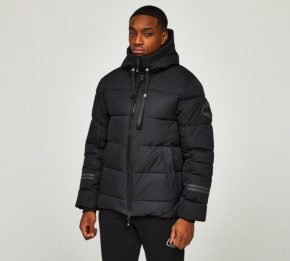 Zavetti Canada Cavatalli Puffer Parka Jacket Jet Black Footasylum