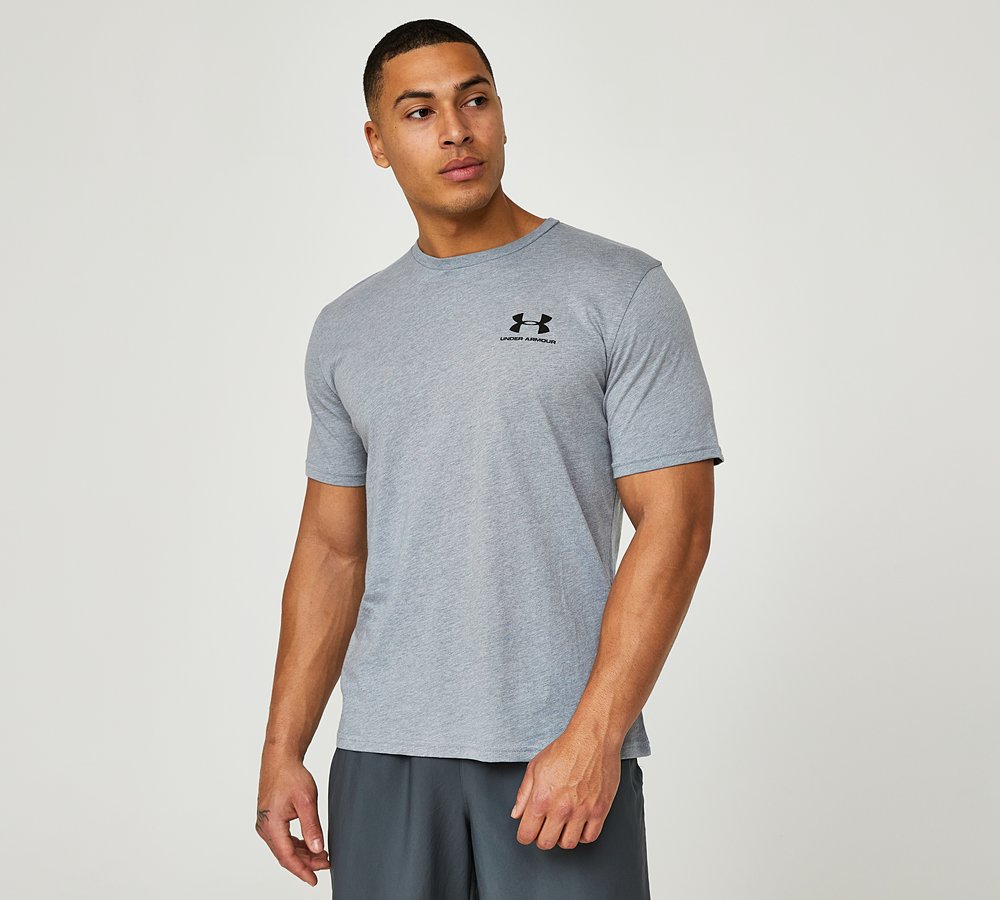 Under Armour Sportstyle T-Shirt Grey, Men's size: S, FootAsylum