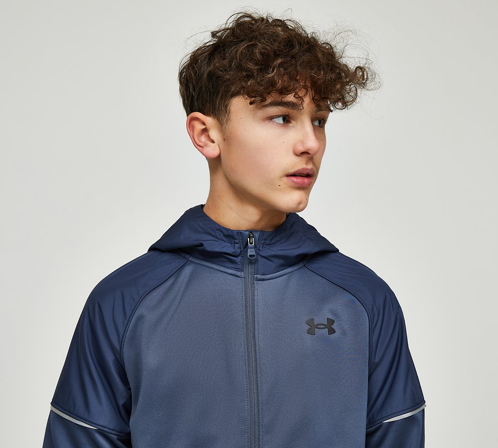 Under armour boys full zip fleece hoodie deals