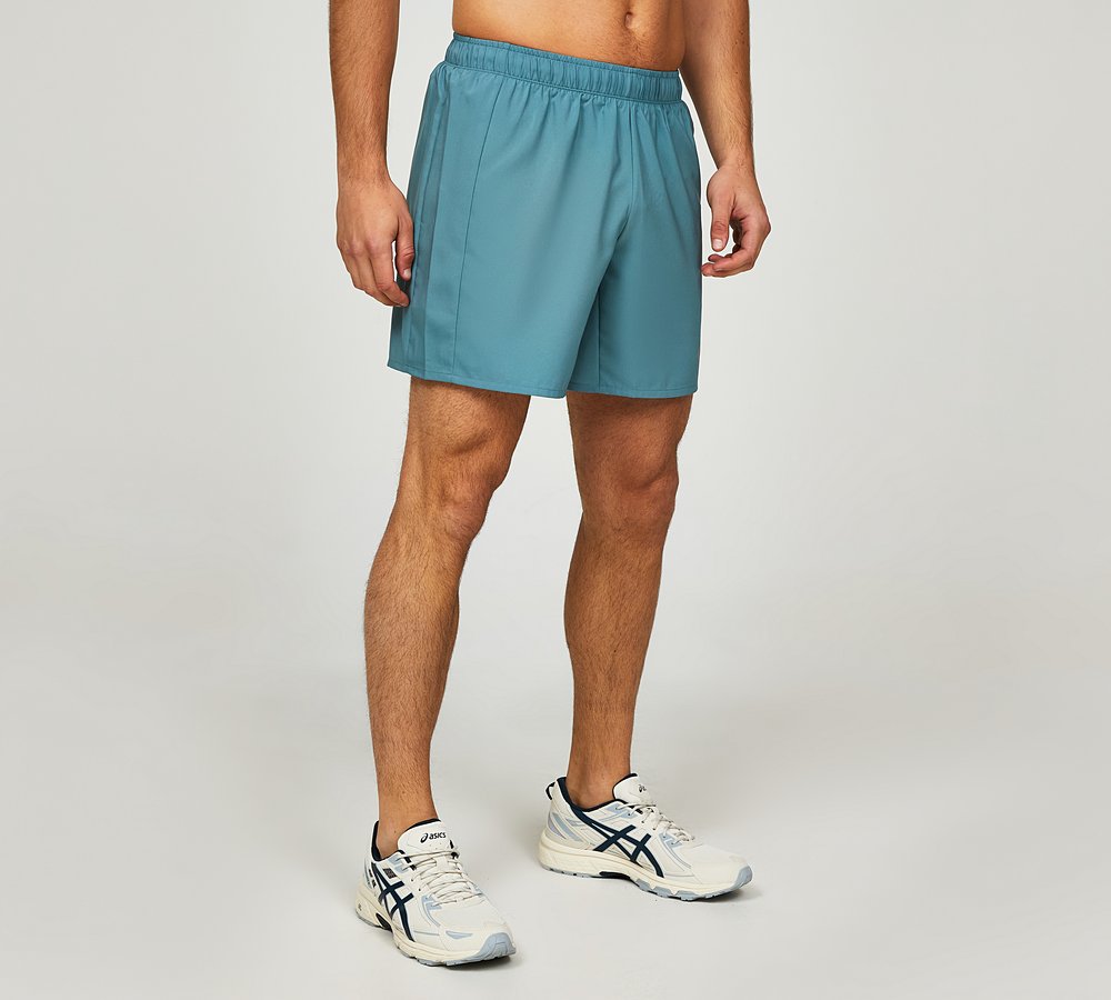 Asics Icon 7 Inch Short Foggy Teal Brilliant White Footasylum