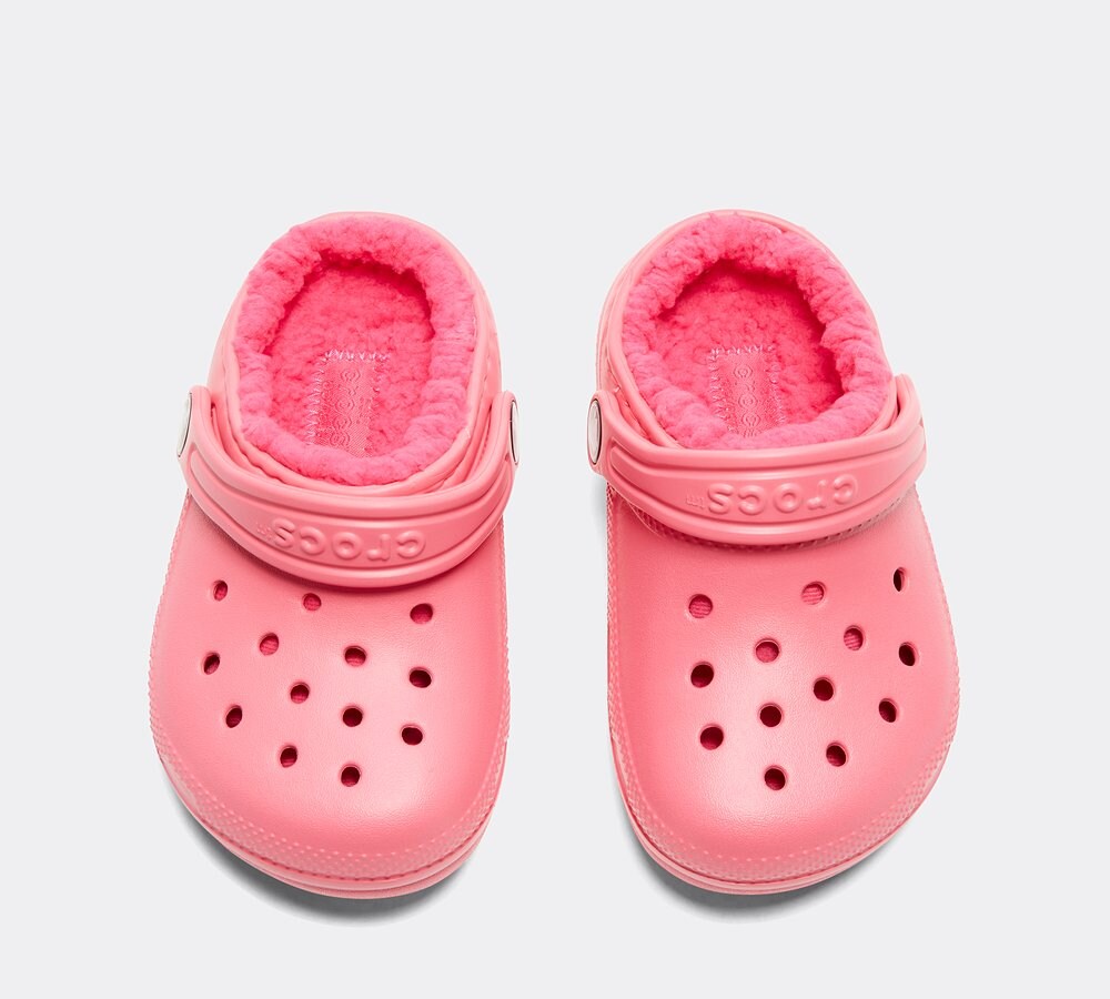 Crocs Nursery Classic Lined Clog Pink Footasylum
