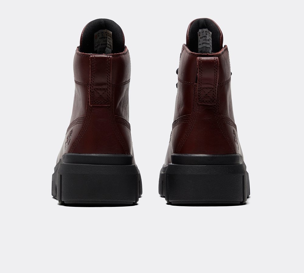 Burgundy shop timberland heels