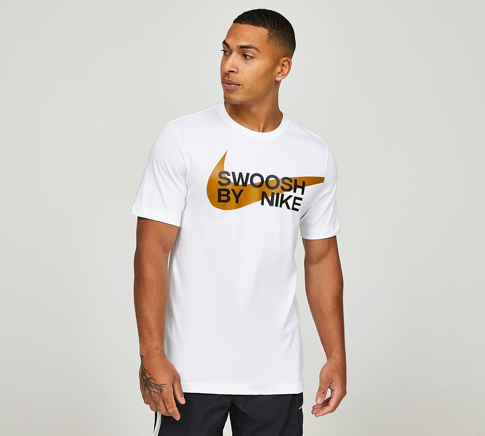 【NIKE】L SWOOSH HBR TEE Nike Big Swoosh HBR 2 T-Shirt | White | Footasylum