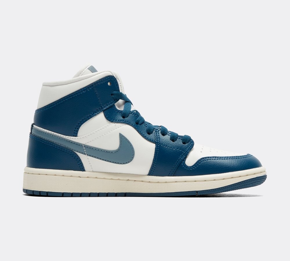 Jordan Womens Air Jordan 1 Mid Trainer Sky Blue Ozone Sail Footasylum