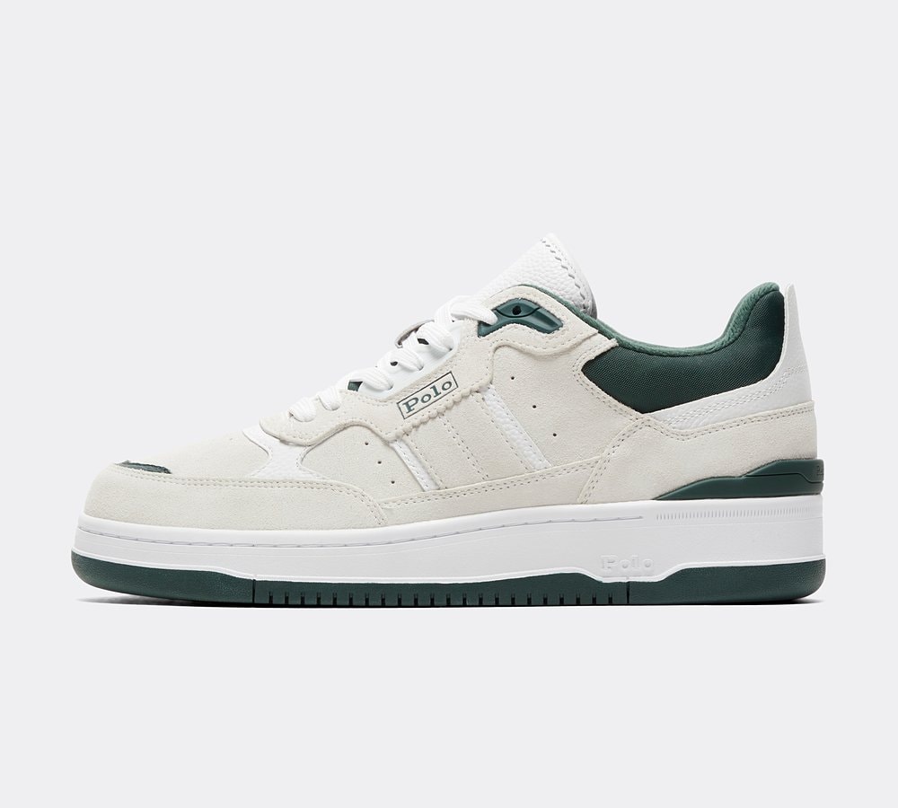 Polo Ralph Lauren Master Sport Trainer Bianco Forest Footasylum