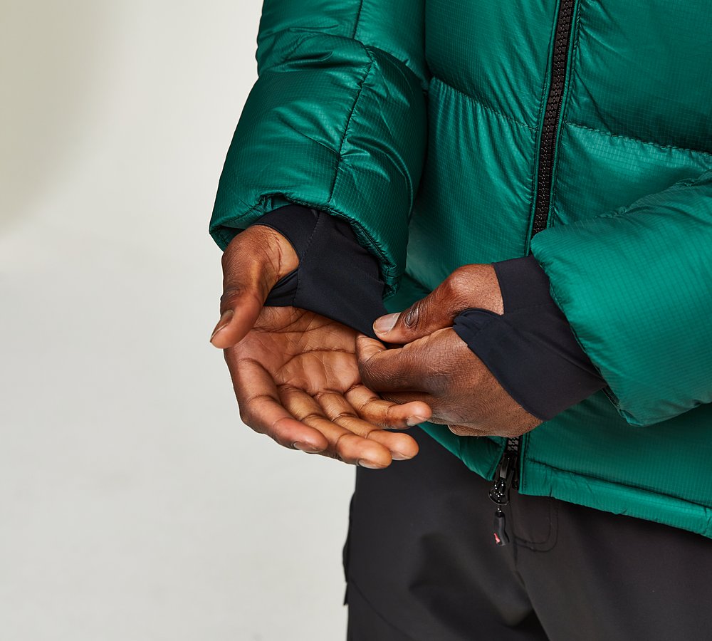 Zavetti Canada Pivero Puffer Jacket Forest Green Jet Black