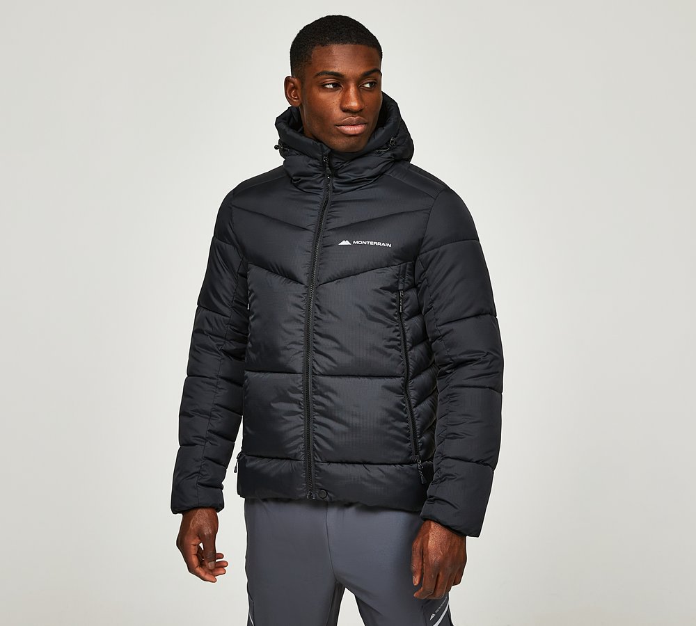 Monterrain Blanc Puffer Jacket Black Footasylum