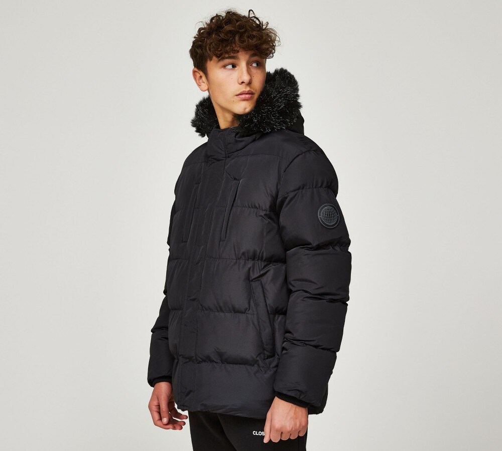 Junior coats with fur hood outlet
